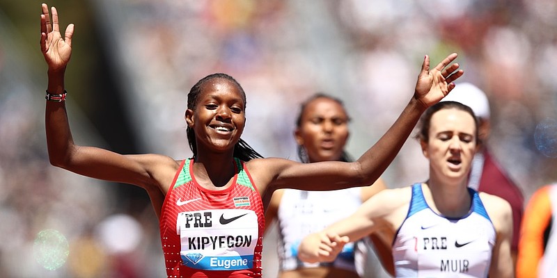 Kipyegon and Muir spark rivalry at Prefontaine Classic ...
